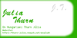 julia thurn business card