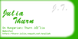 julia thurn business card